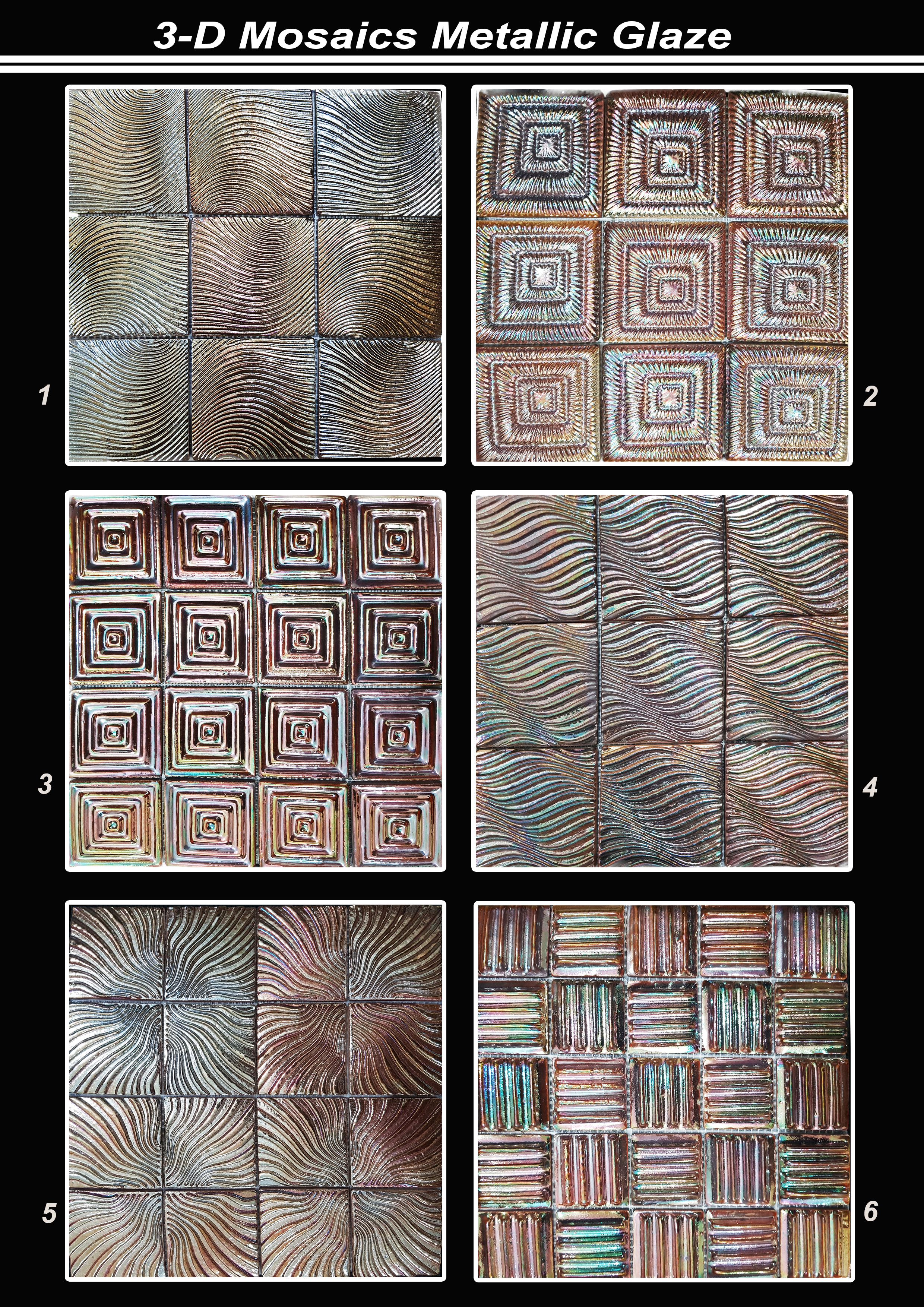 3d Chess Board Pattern Mosaic Tiles