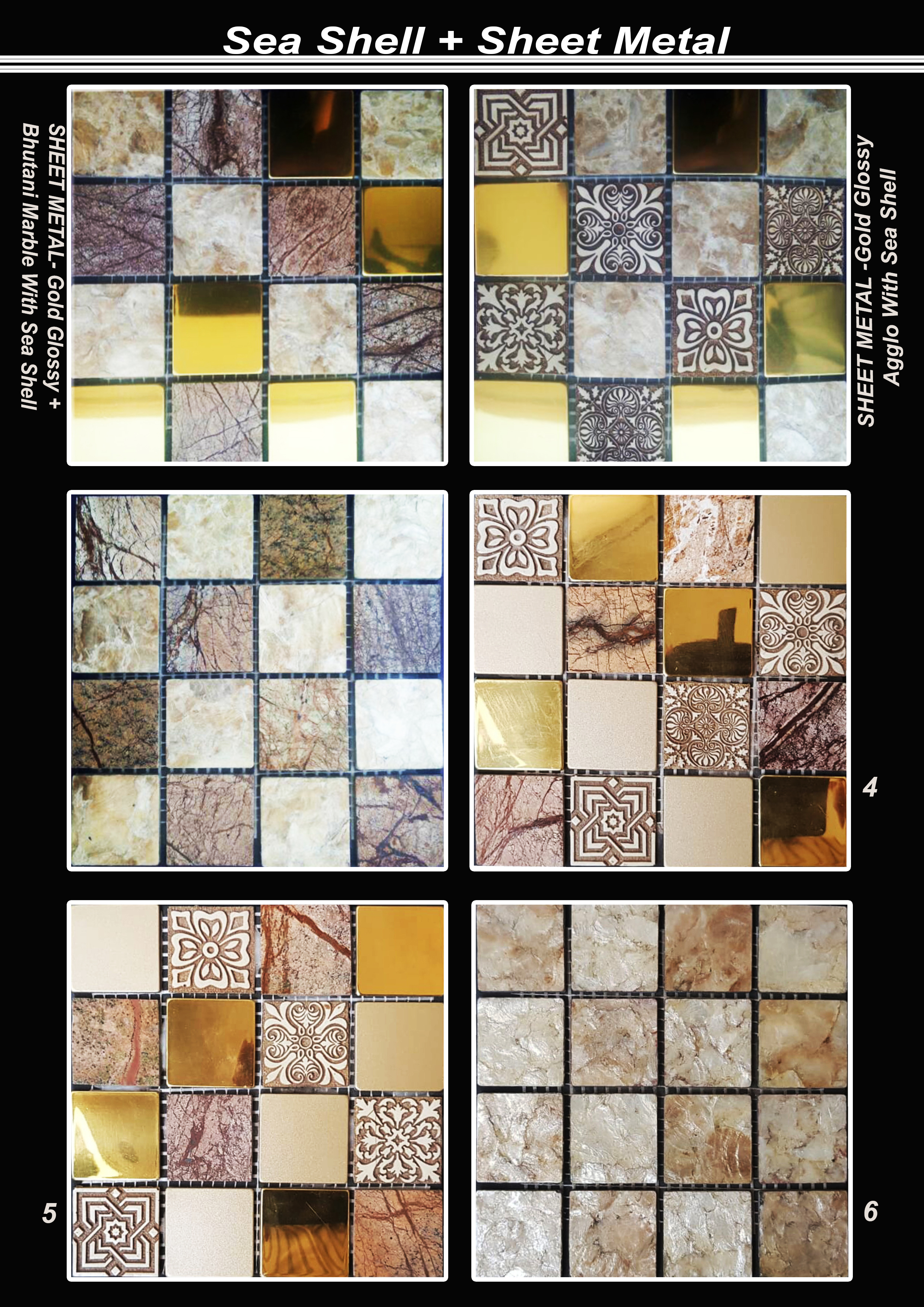 Sheet Metal Mosaic Tiles