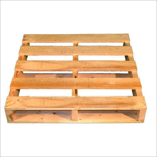 Two Way Wooden Pallet - Pine Wood, Customized Sizes , Durable and Long-Lasting Design