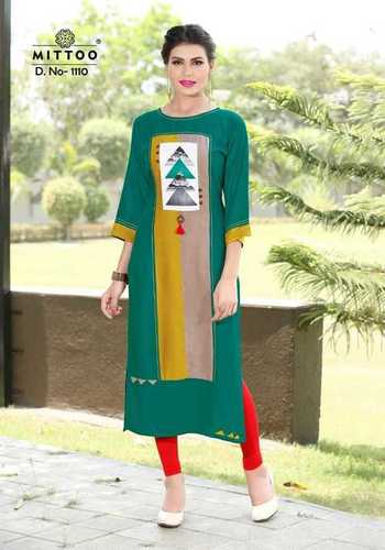 Rayon Designer Kurti Wholesale Palak - Heavy Rayon Fabric, Sizes M-XXXL | 8 Piece Printed Collection for All Seasons (Summer, Winter, Rainy, Spring)