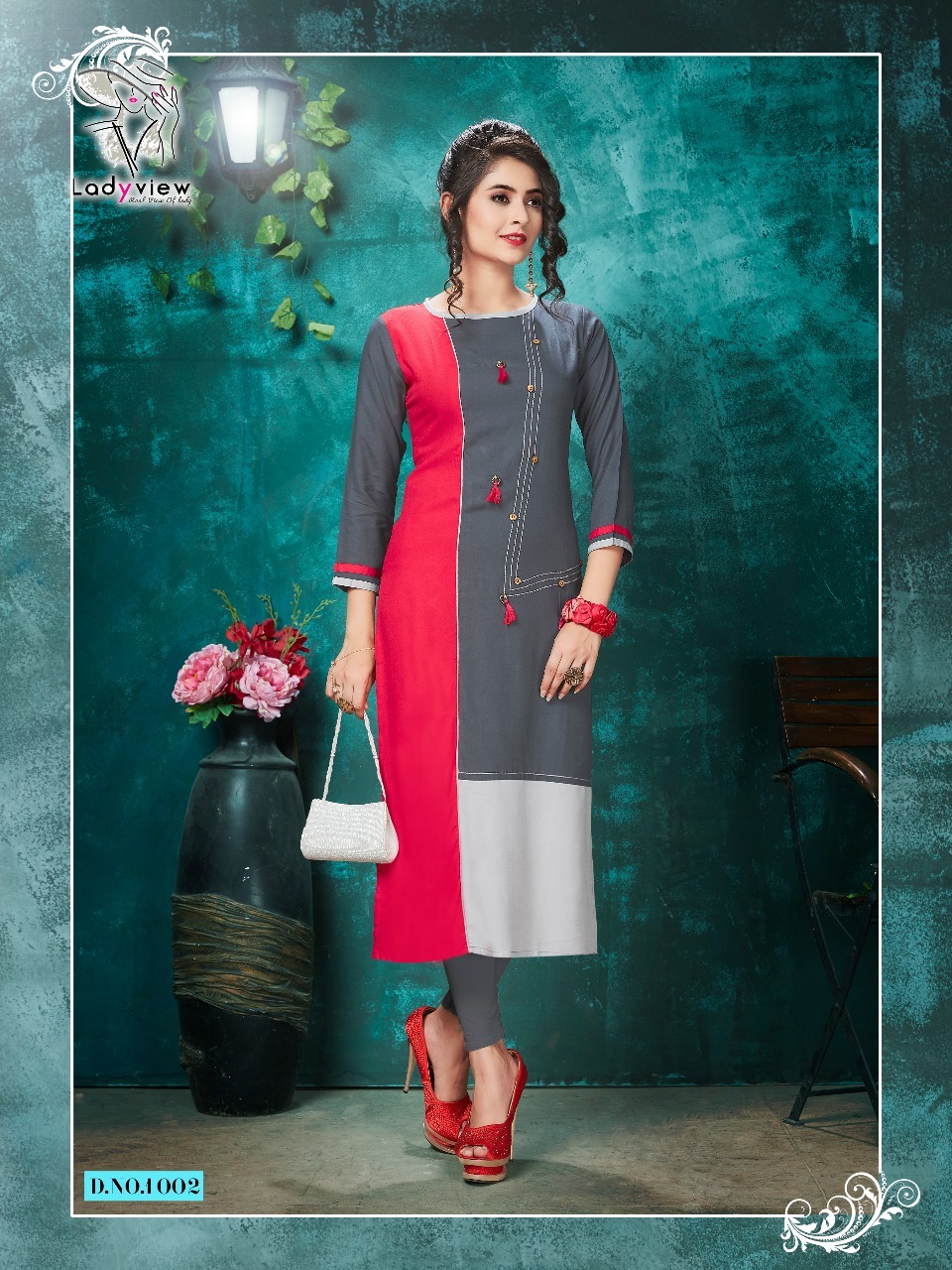 Designer Simple Rayon Kurtis - 8 Piece Set, 14gm Rayon Fabric, M(38) To Xxl(44) Sizes, Traditional Style For Girls