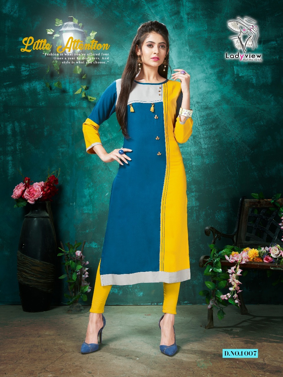 Designer Simple Rayon Kurtis - 8 Piece Set, 14gm Rayon Fabric, M(38) To Xxl(44) Sizes, Traditional Style For Girls