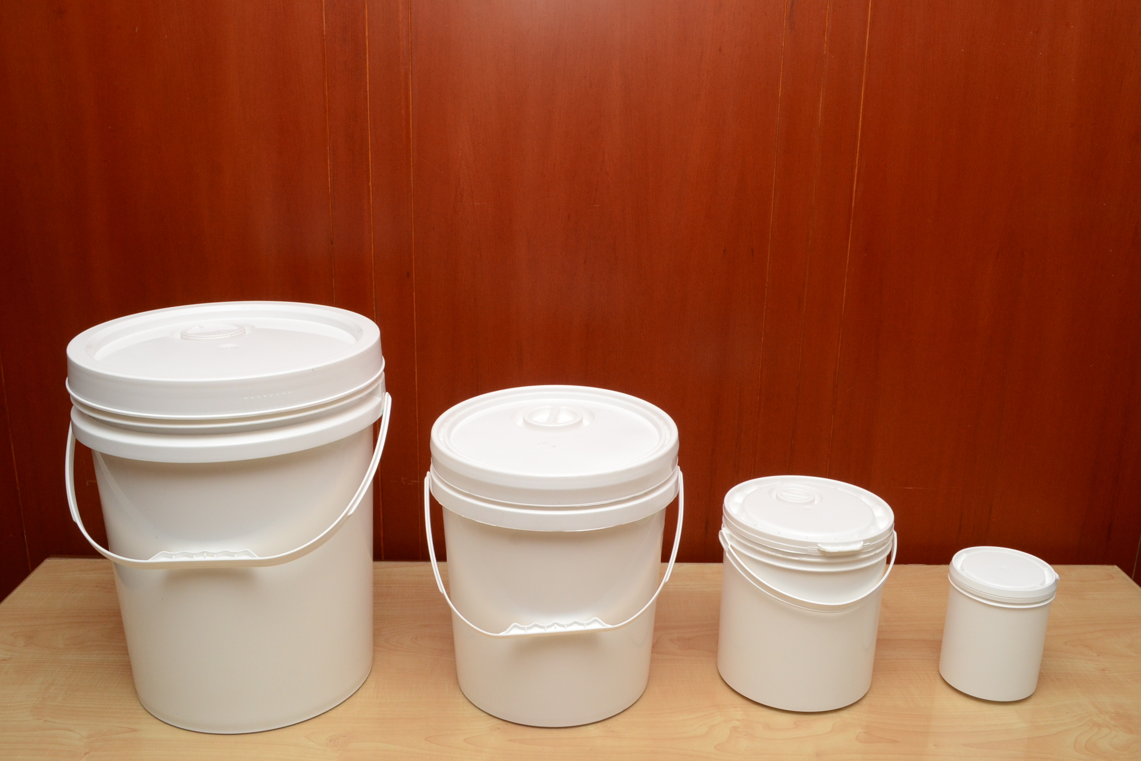 Plastic Container - 5-gallon, 12x12x18 In, White | Durable, Lightweight, Versatile Storage, Easy Handling, Reusable, Stackable, Snap-on Lid, Hdpe Material