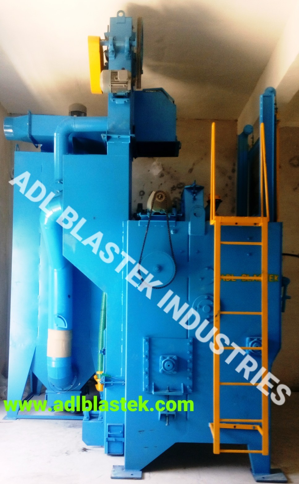 Dark Blue Tumblast Shot Blasting Machine Bt-tbm-27x36