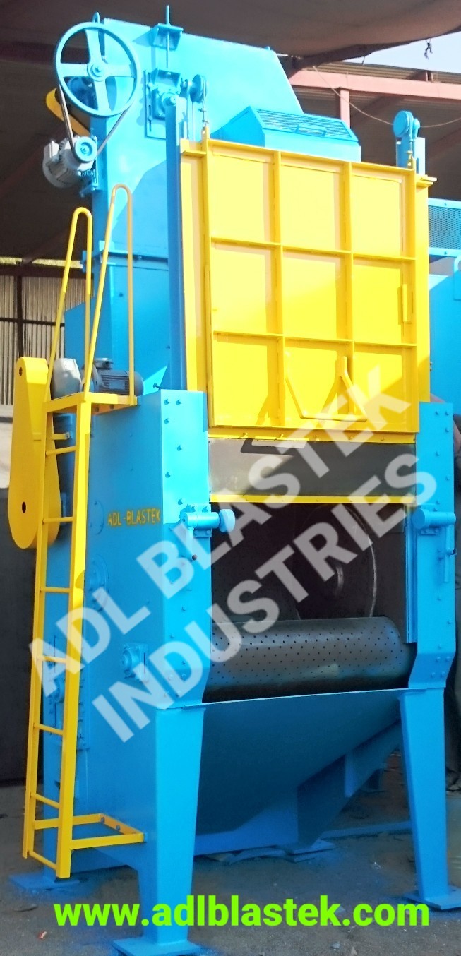 Dark Blue Tumblast Shot Blasting Machine Bt-tbm-27x36