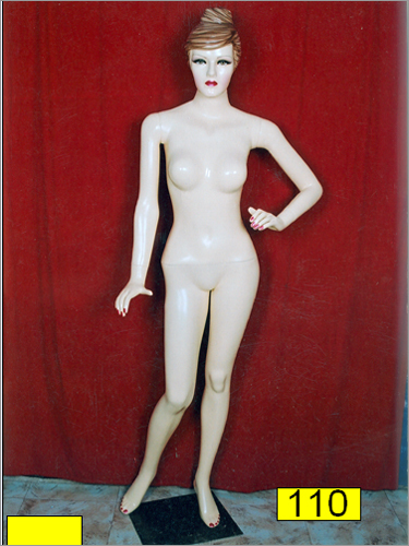 Female Mannequin - Fiberglass, 6 ft Height, Glossy White Finish | Square Base, 20 lbs Weight, Standing Pose