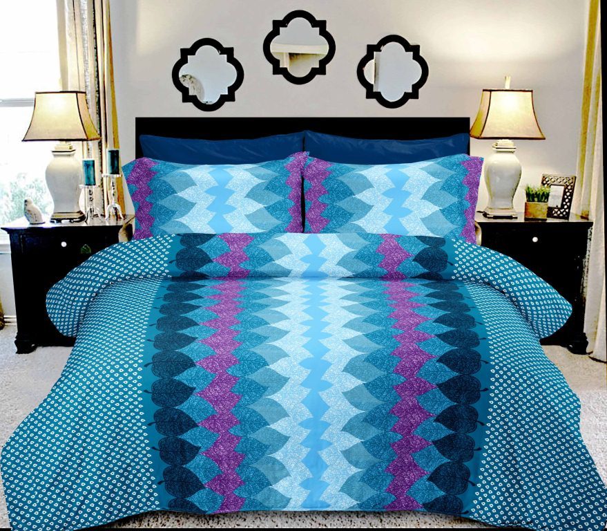 Washable Printed Cotton Satin Bed Sheets