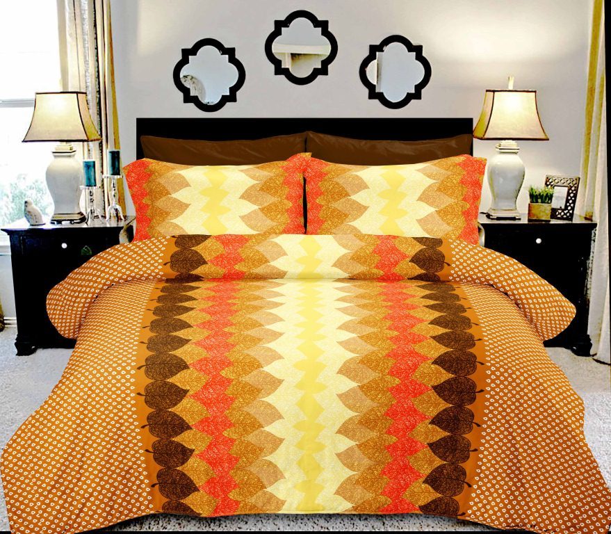 Washable Printed Cotton Satin Bed Sheets