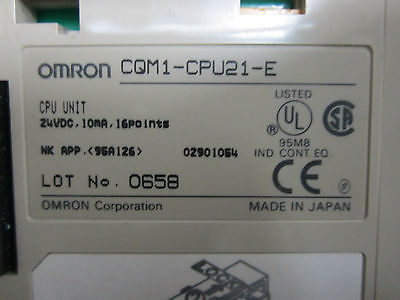 Fiber Omron Cqm1-cpu21-e