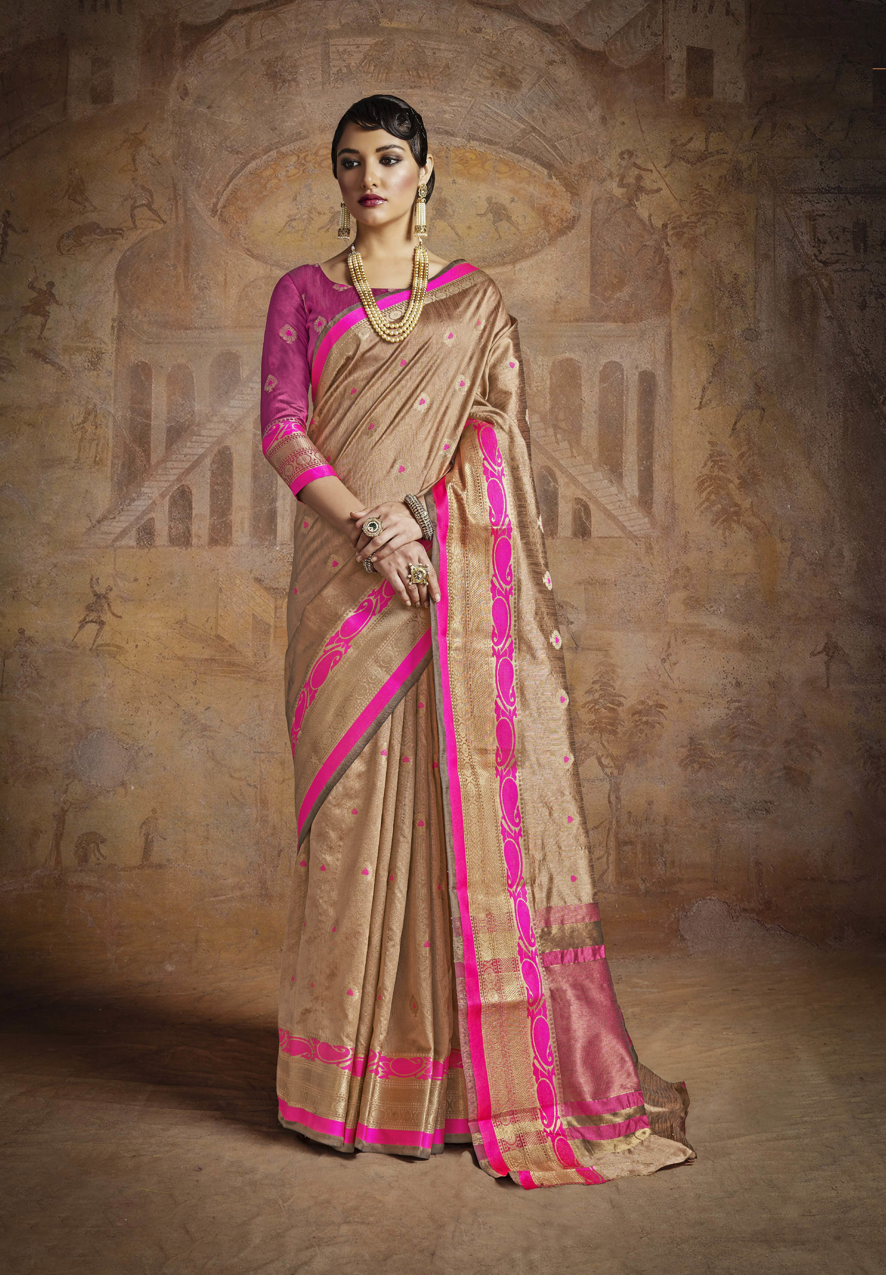 As Per Image Classic Silk Saree