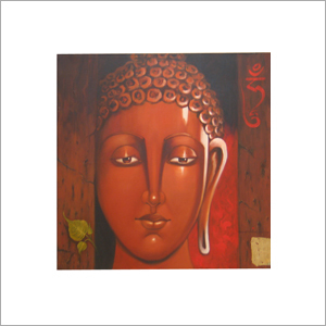 गौतम बुद्ध के चेहरे का चित्रण