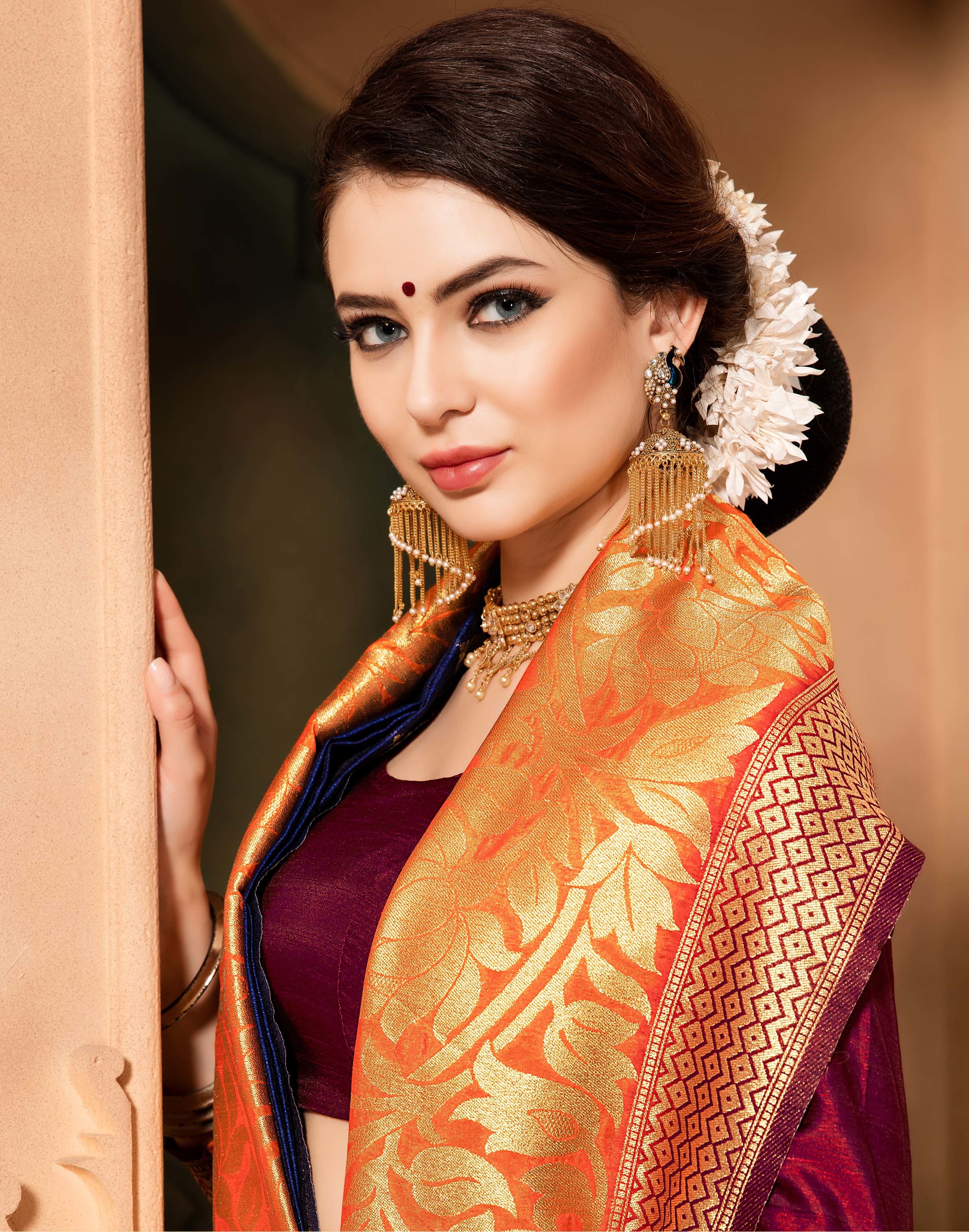 As Per Image Banarasi Silk Saree