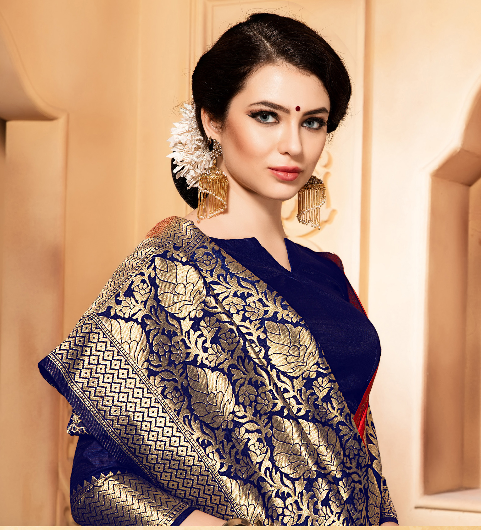 As Per Image Banarasi Silk Saree