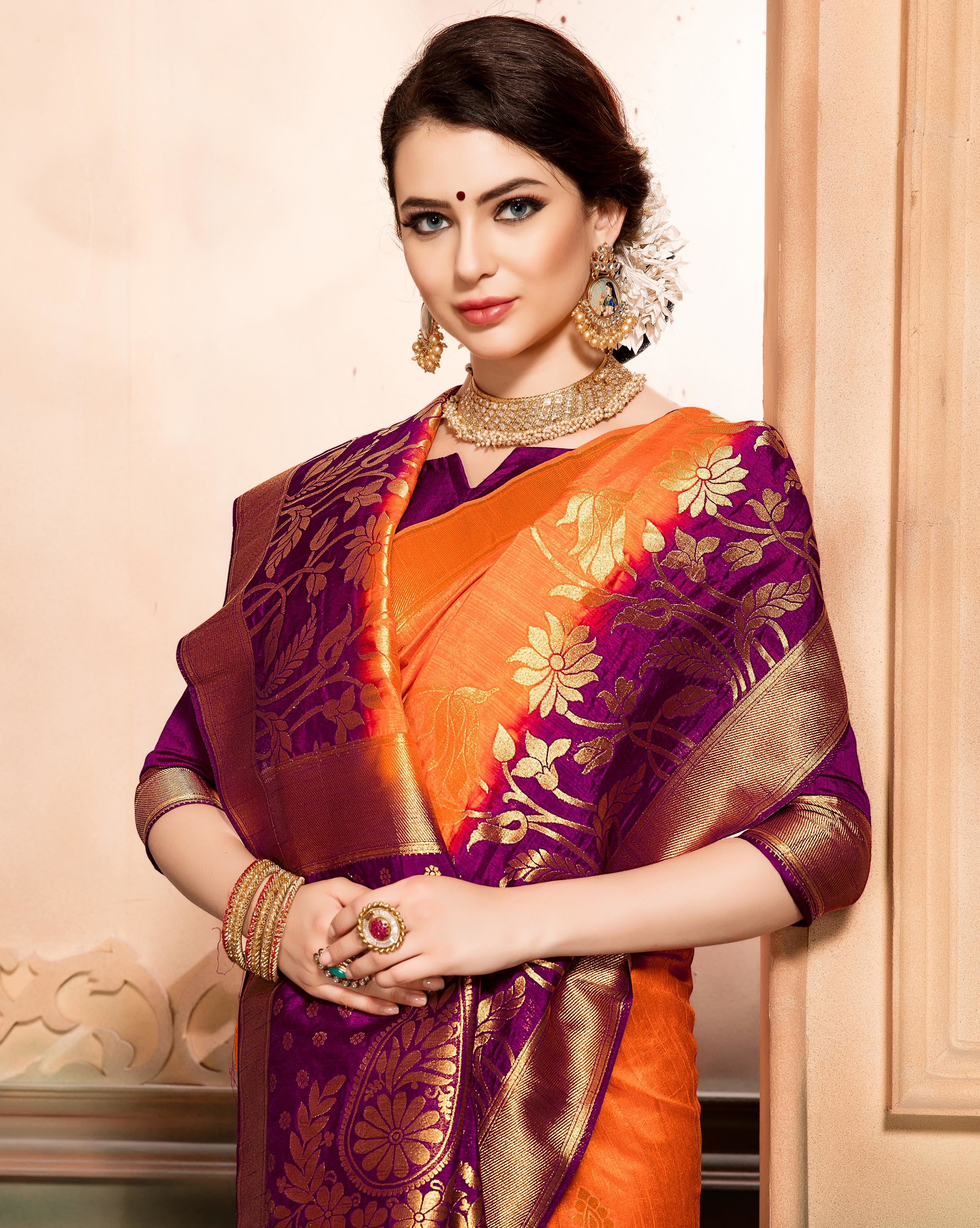 As Per Image Banarasi Silk Saree
