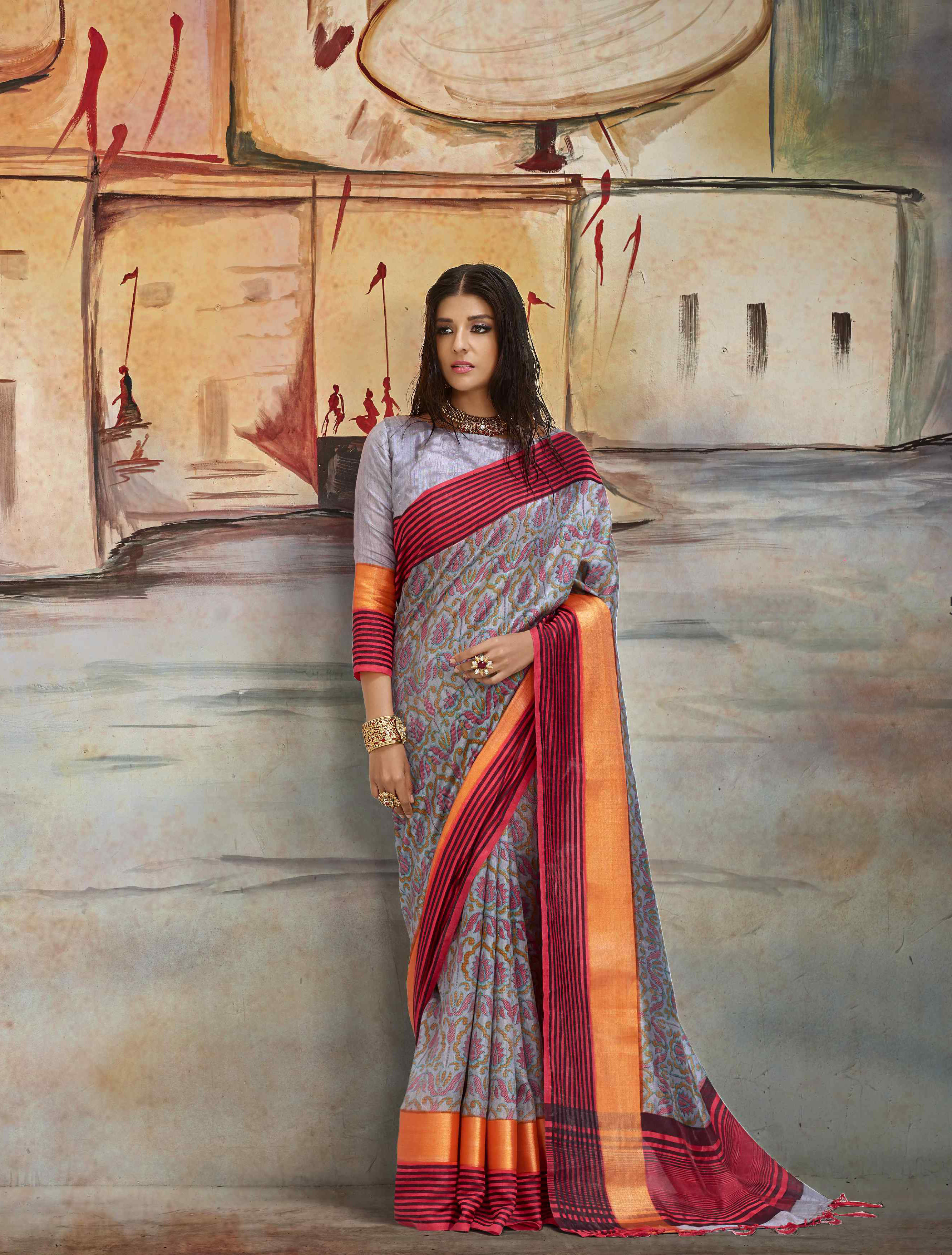 Kosa Silk Saree - Color: As Per Image