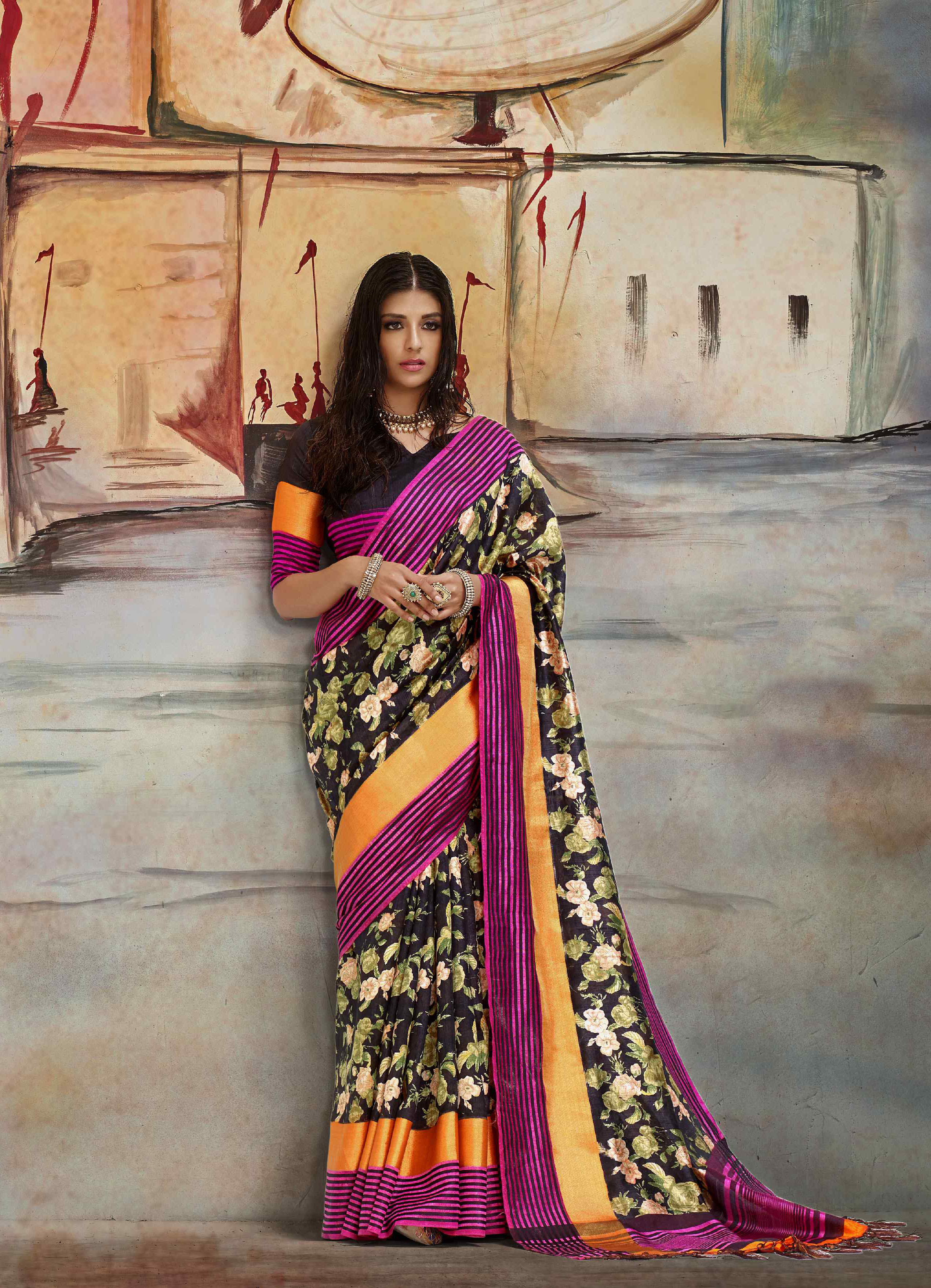 As Per Image Bangalore Silk Saree