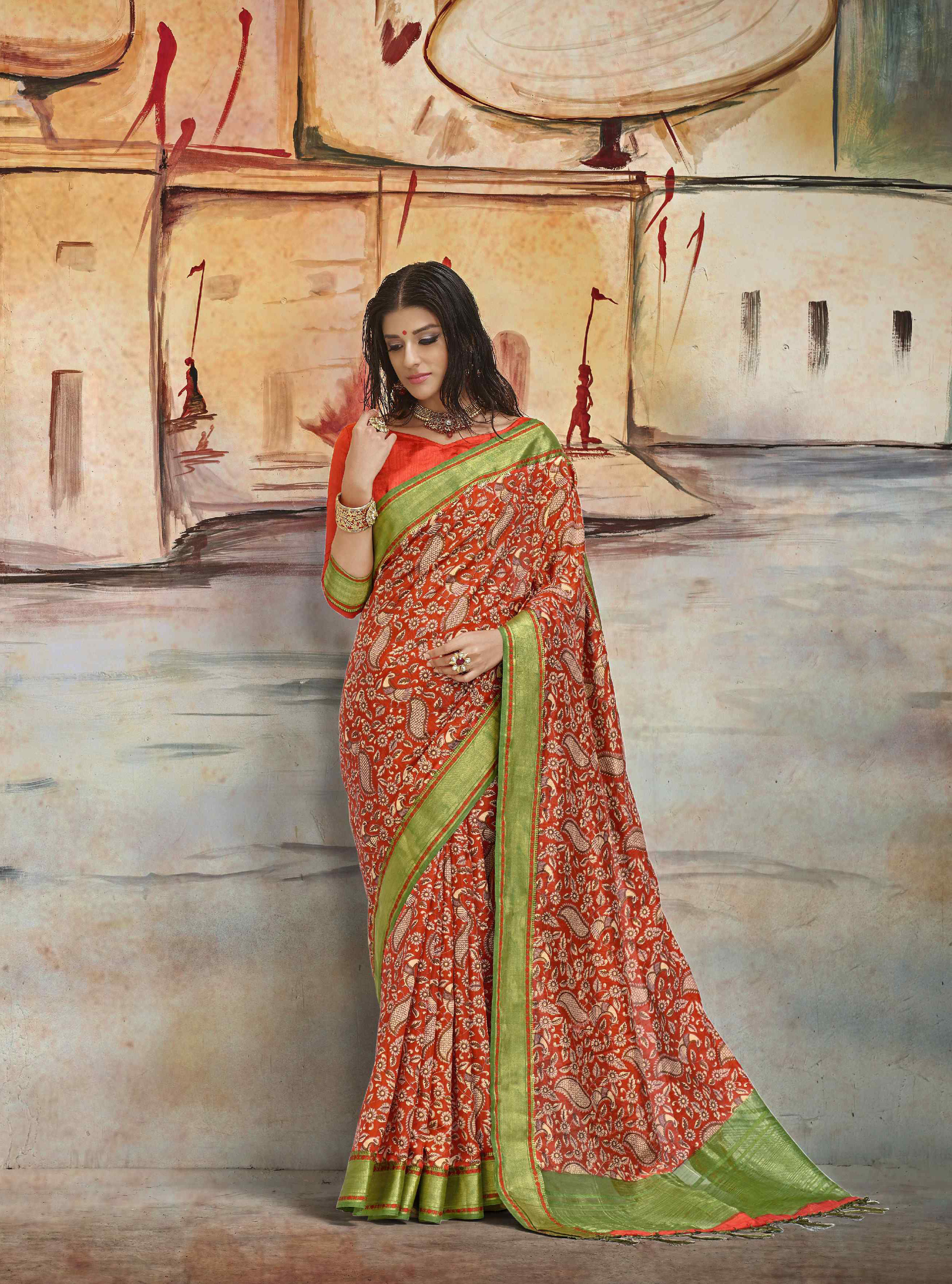 As Per Image Bangalore Silk Saree