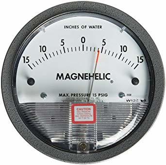 Dwyer Usa Model 2330 Magnehelic Gage Range 15-0-15 Inch Wc