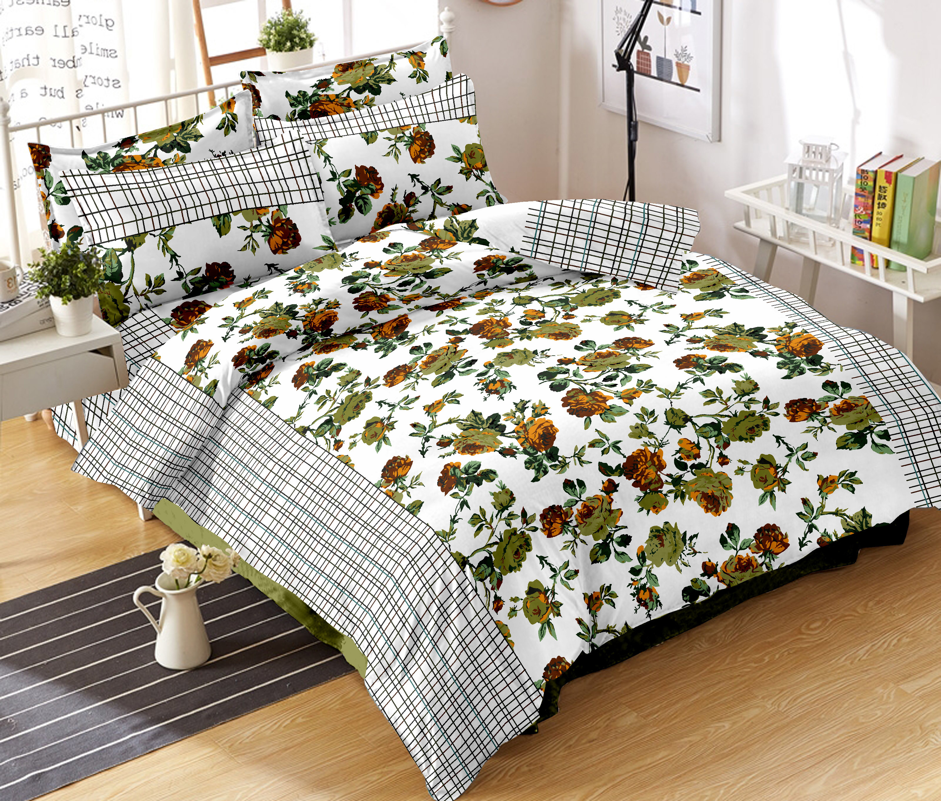 Washable Cotton Designer Bedsheet