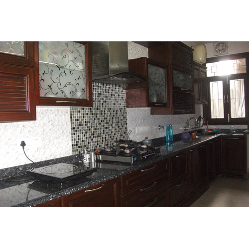 Self Executed Solid Wood Kitchen - Indian Style Design, Modern Appearance | Easy to Clean, Eco-Friendly Materials