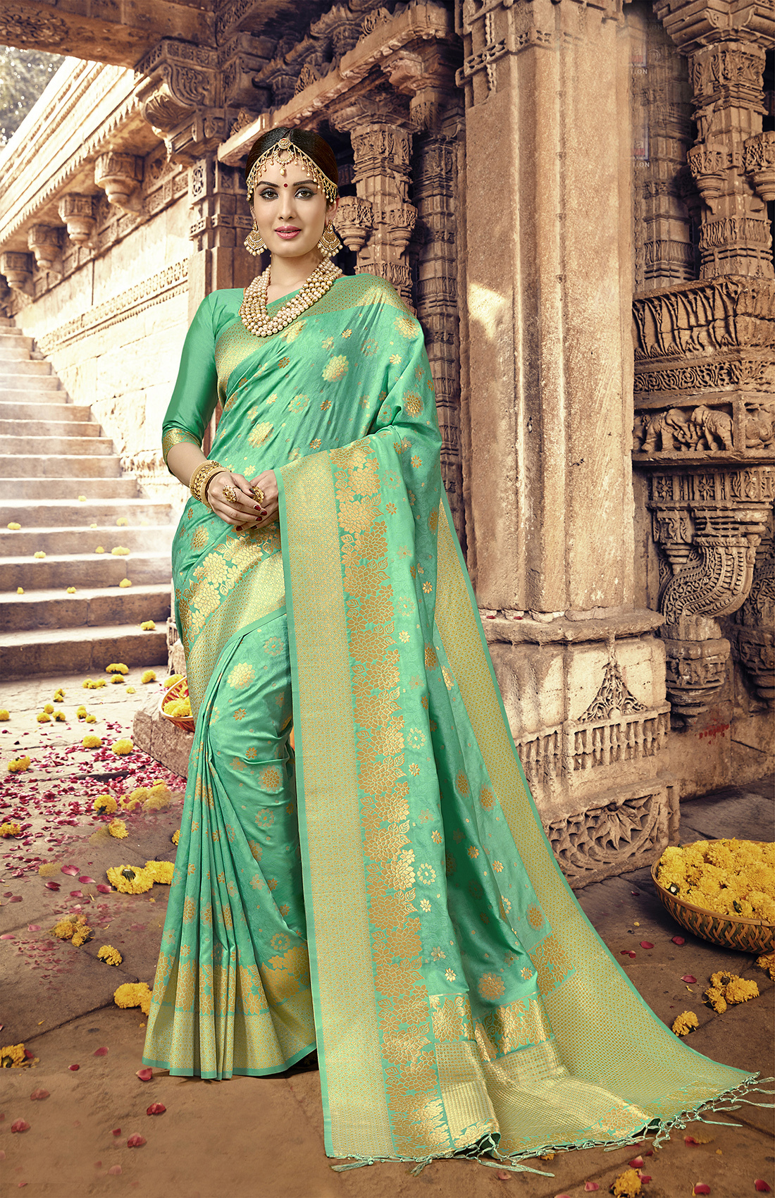 As Per Image Bridal Silk Saree