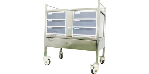 टिकाऊ यूटिलिटी ट्रॉली (दो अलमारियां) सिस 2016A