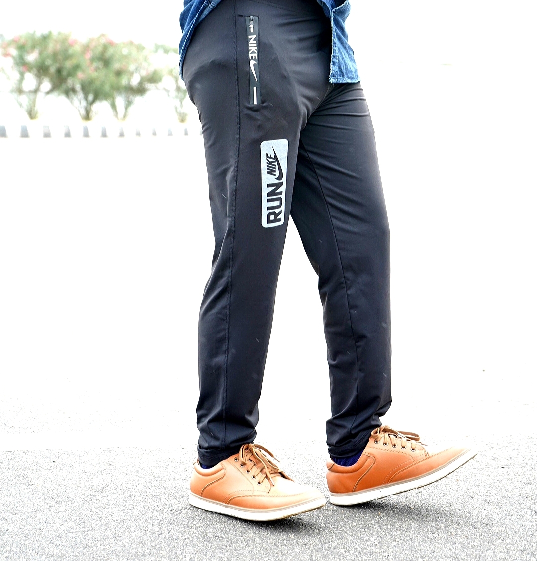 Branded Joggers - Polyester, Size L/xl/xxl, Black | Washable, Plain Pattern, Suitable For Rainy, Spring, Summer, Winter Wear