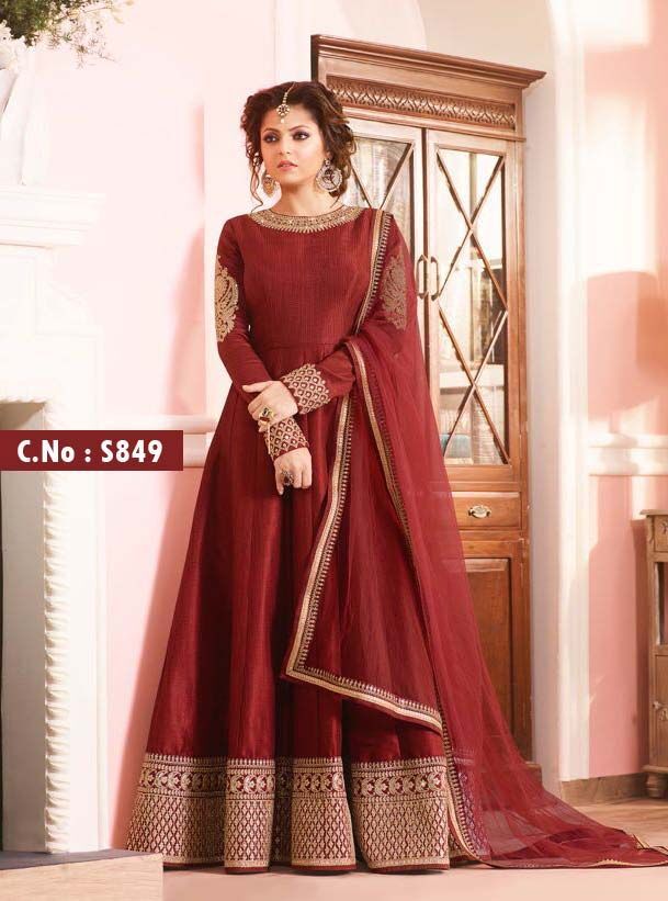 Blue Party Wear Anarkali Suits