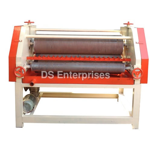 Glue Spreader Machine - Durable Rubber-Covered Rolls, Quick Drying Process , Safety Bar Emergency Stop System