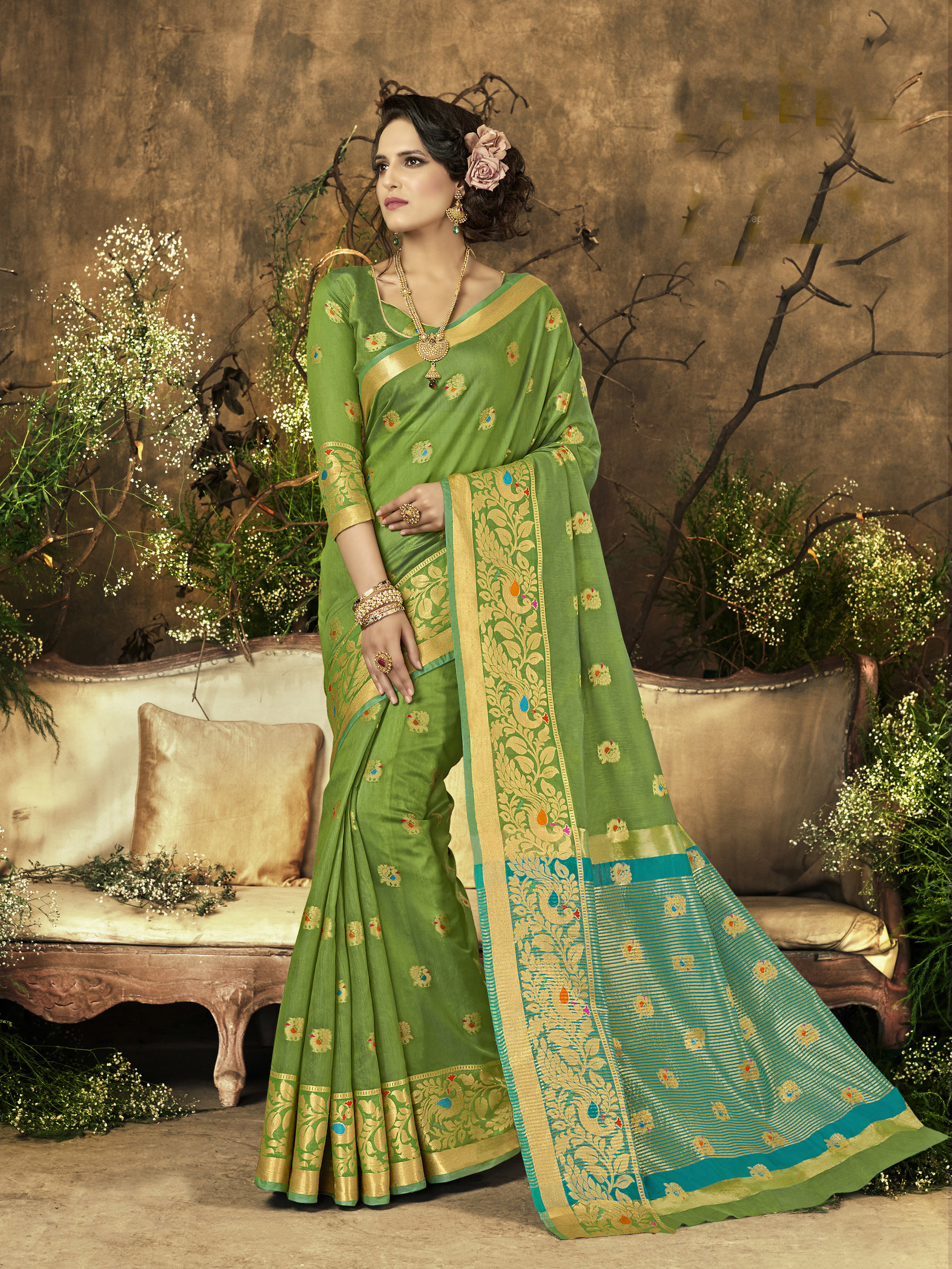 Designer Art Silk Saree - 5.5 Mtr Length, Attractive Patterns & Customizable Sizes | Long Lasting Quality, Ethnic Indian Dress