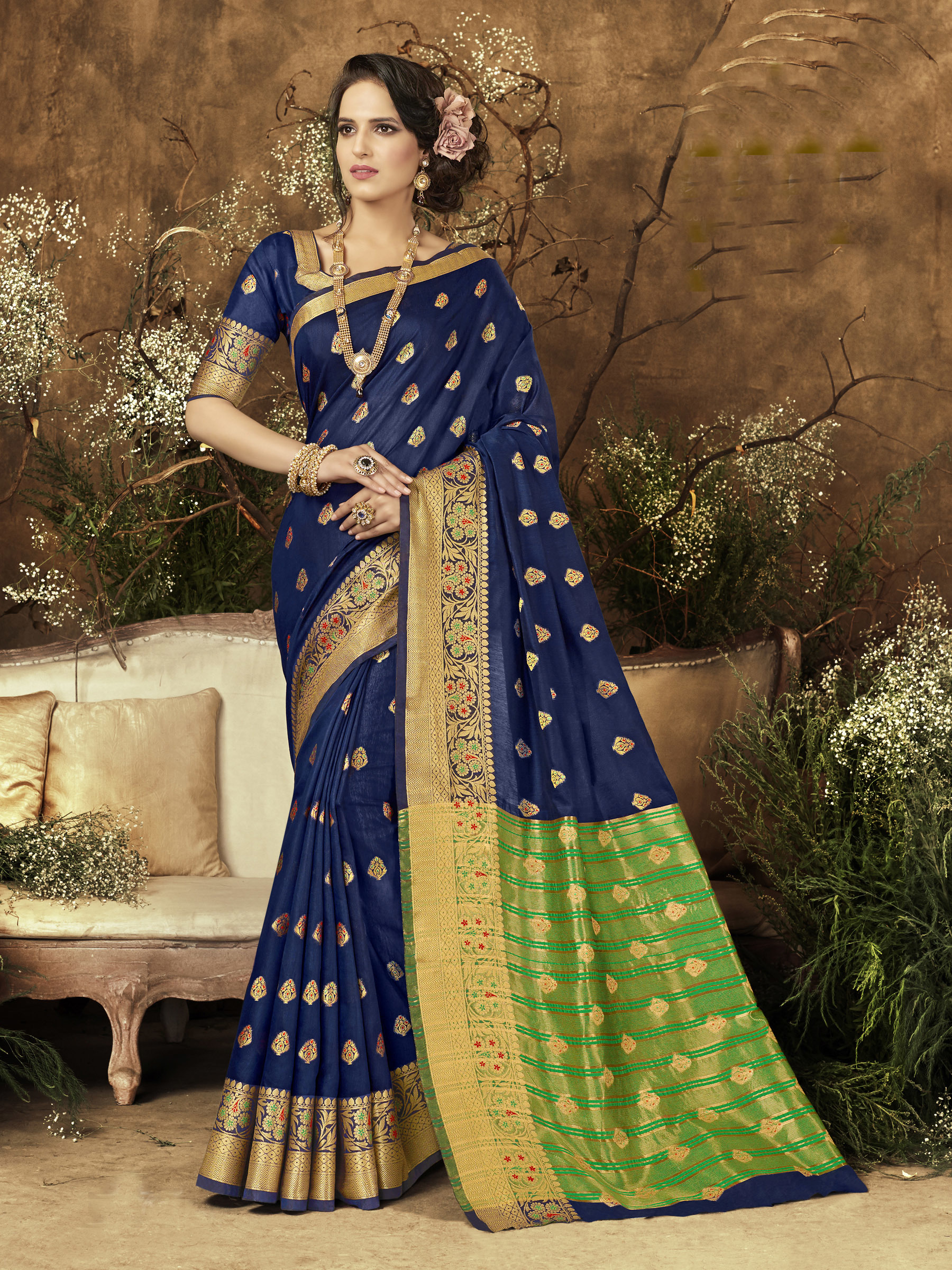 Designer Art Silk Saree - 5.5 Mtr Length, Attractive Patterns & Customizable Sizes | Long Lasting Quality, Ethnic Indian Dress