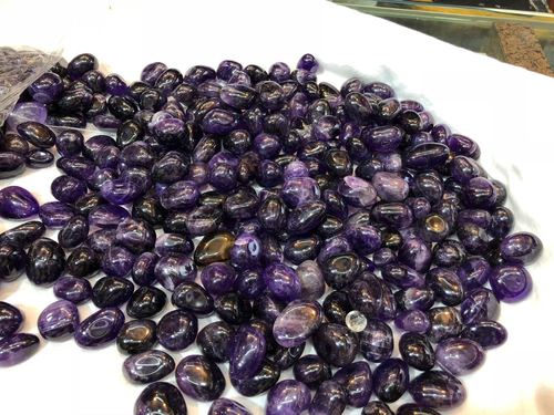 African Amehthst Tumbled Stones Grade: Good Quality