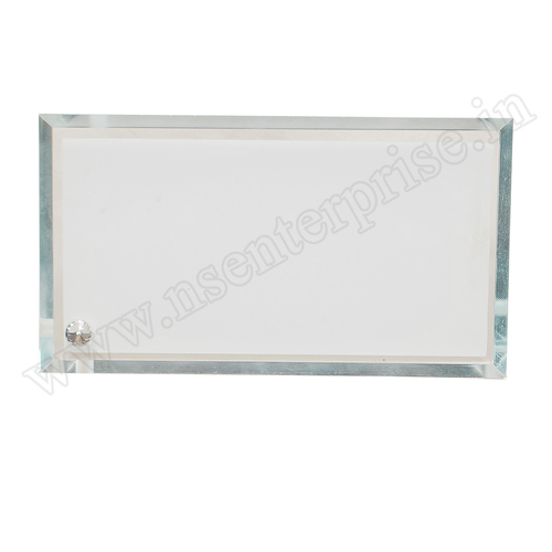 BL-08 Glass Frame - Glass Material, Rectangle Shape, Transparent Color | Ideal for Modern Interiors, Stylish Display for Photos and Artwork