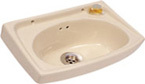 Tiny Square Wash Basin - 350x280 Mm, Glossy White Ceramic Finish | Elegant Wall-mounted Design, Crack And Acid Proof