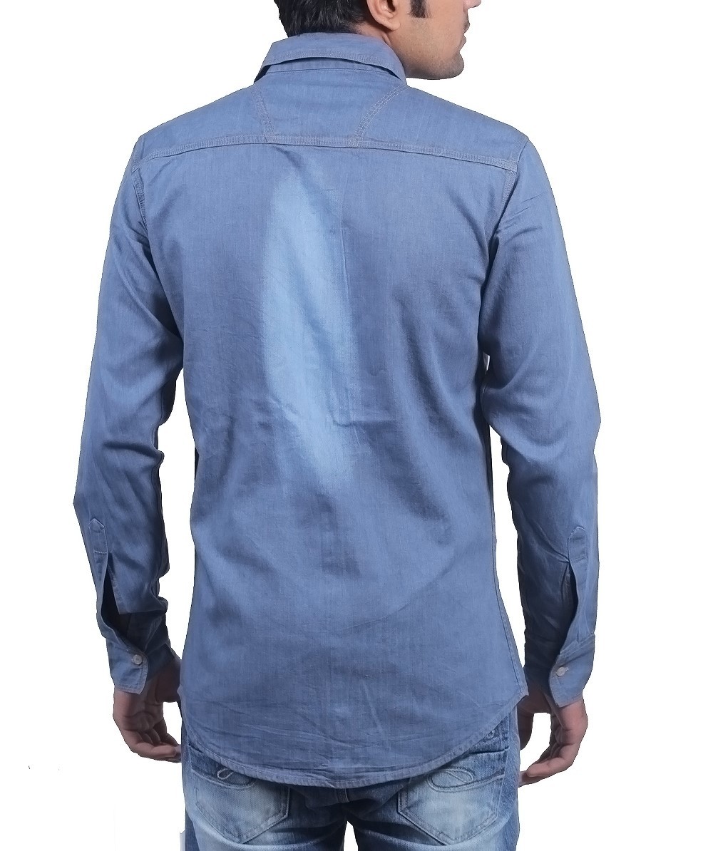 Denim Shirts Collar Style: Standard