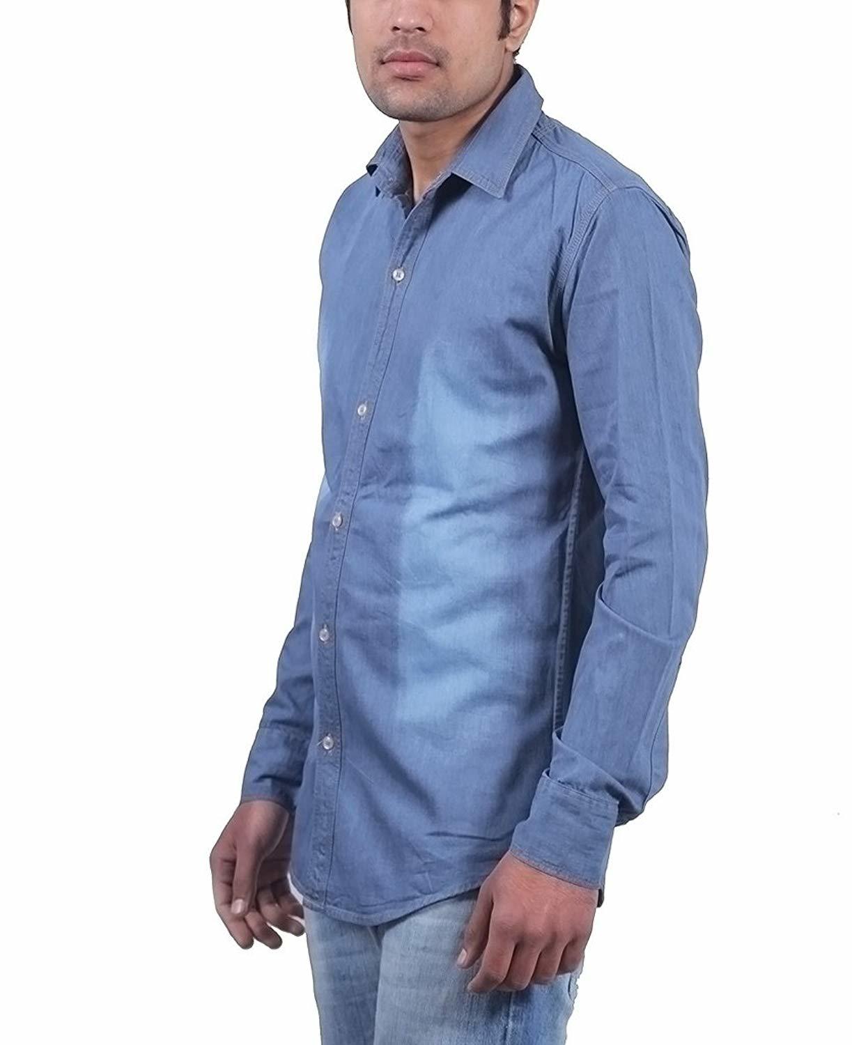 Denim Shirts Collar Style: Standard