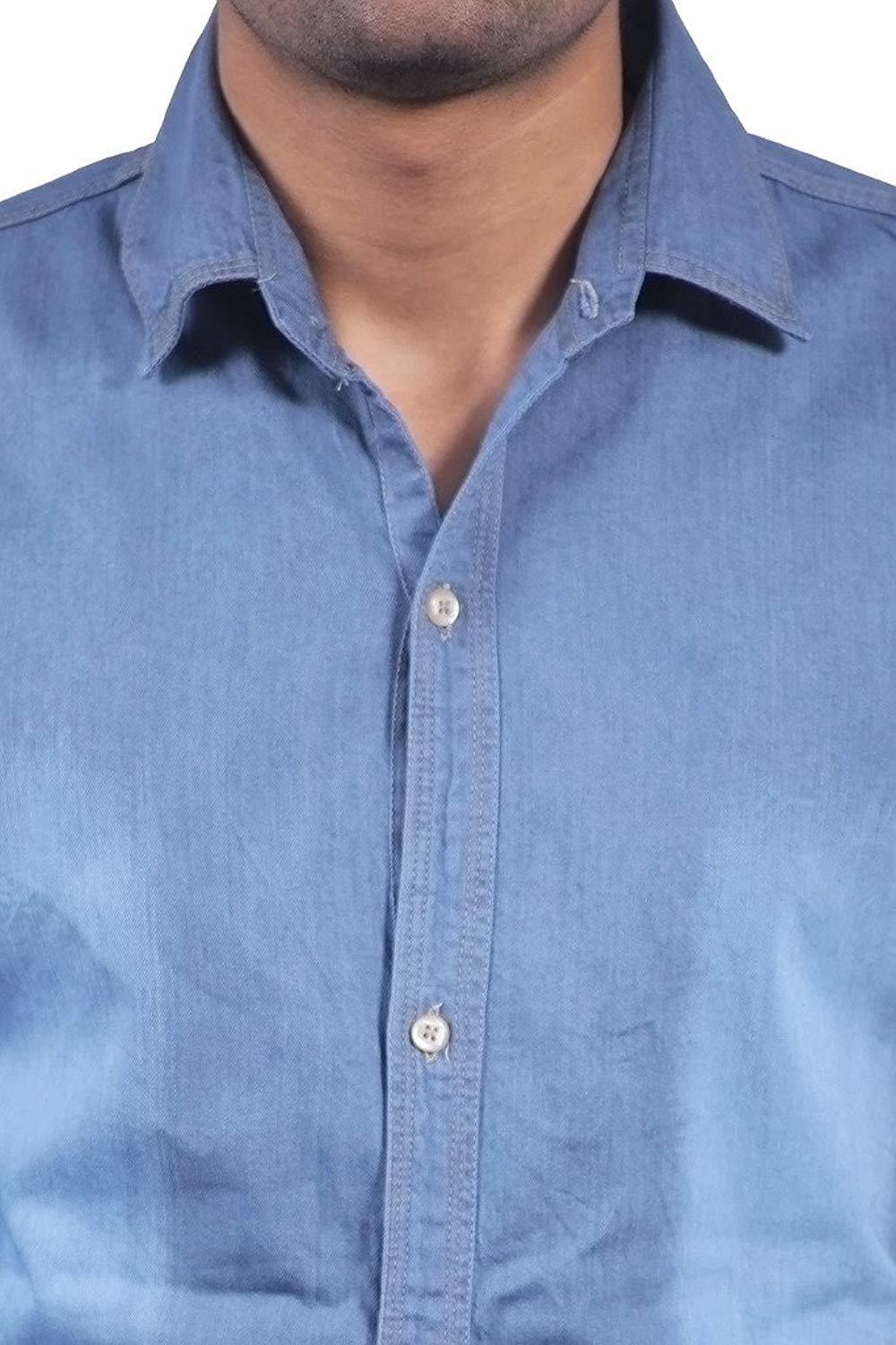 Denim Shirts Collar Style: Standard