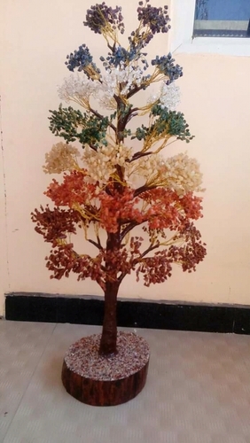 Multi Gemstone Tree - 2 Foot, 1500 Beads | Good Quality, Natural Multi-color Stones, 6 Kg Weight