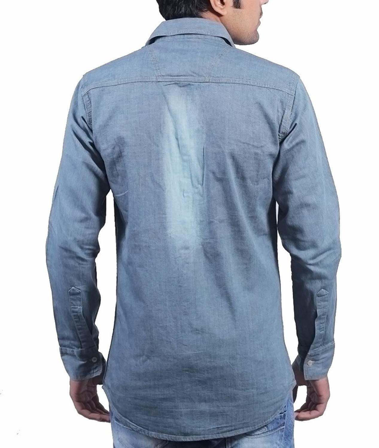 Denim Shirts Collar Style: Standard