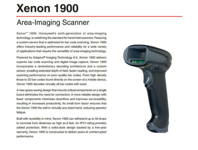 Honeywell 1900 Barcode Scanner
