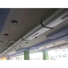 Flat Oval Ducting System - 50mm Thickness, 10M Length, White, Temperature Range -30C to +150C, Fixed Type