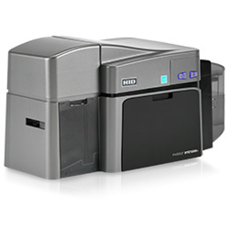 Hid-fargo Dtc1250e Dual-sided Pvc Id Card Printer - 300 Dpi Resolution, 225 Cards/hour Print Speed, Eco-friendly With Modular Upgrades, User-friendly Smart Screen Display