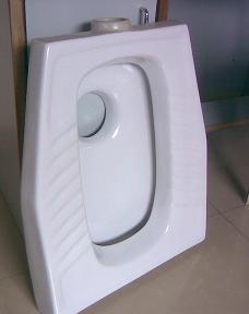 Eastern Pan - Ceramic, 535x430x165 Mm , Glossy White Finish, Floor Mounted, One Piece Design, Low Maintenance