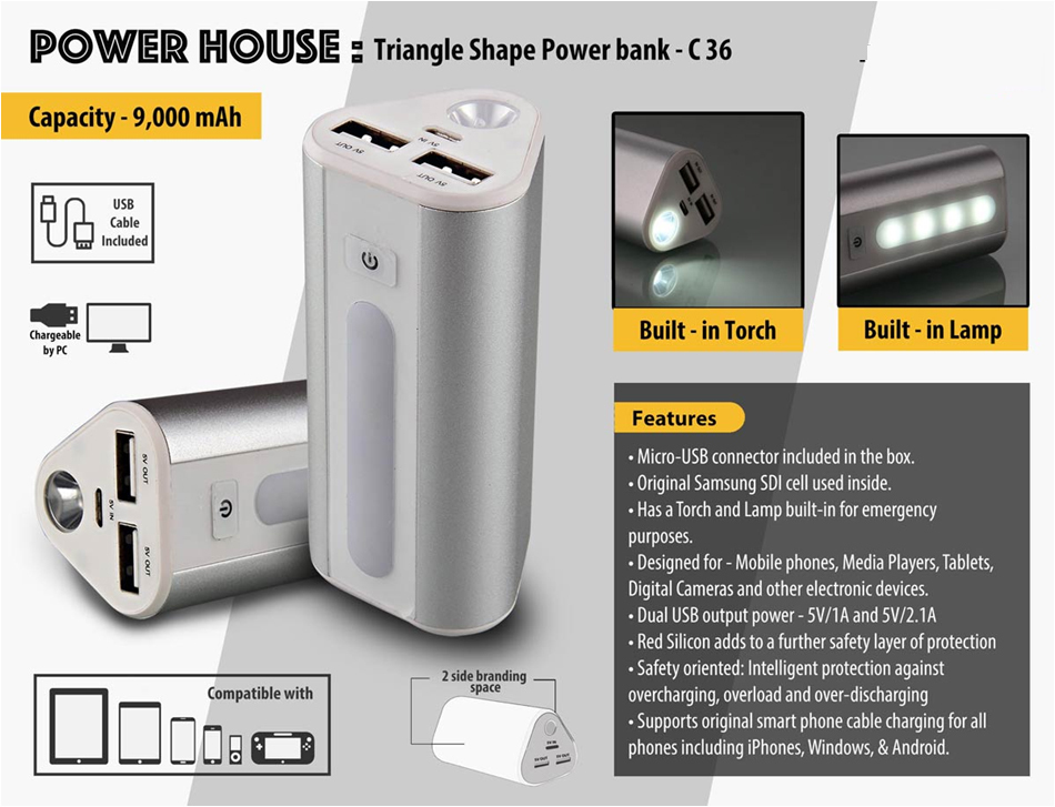 Customized Power Bank Body Material: Metal