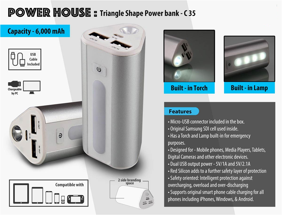 Customized Power Bank Body Material: Metal