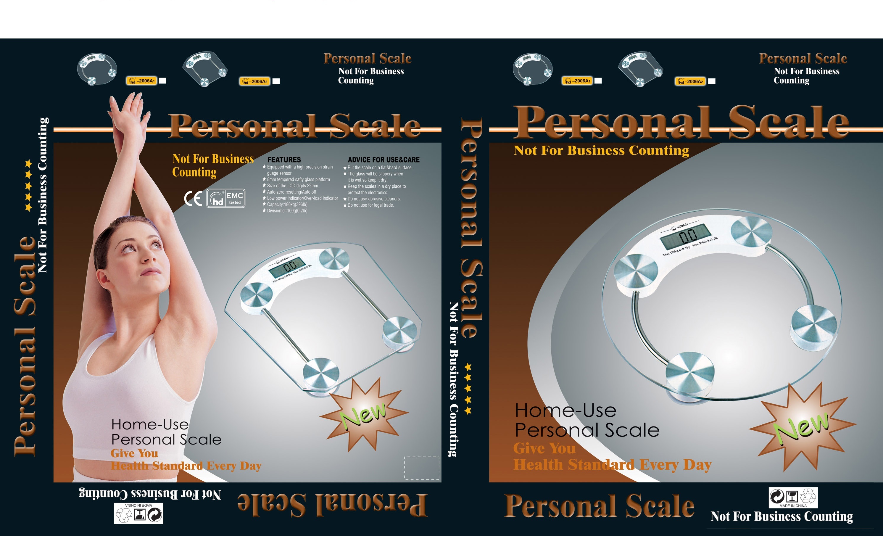 Personal Weighing Scale Accuracy: 100 Mm