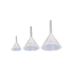 सफेद प्लास्टिक फ़नल