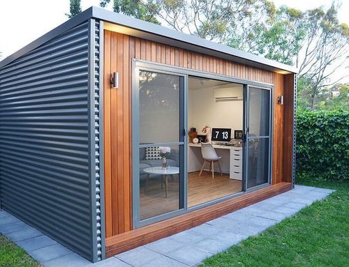 Office Container - Corrugated Steel & Composite Panels, Flexible Surveillance & Ac Options, Weatherproof Design, Excellent Ventilation System