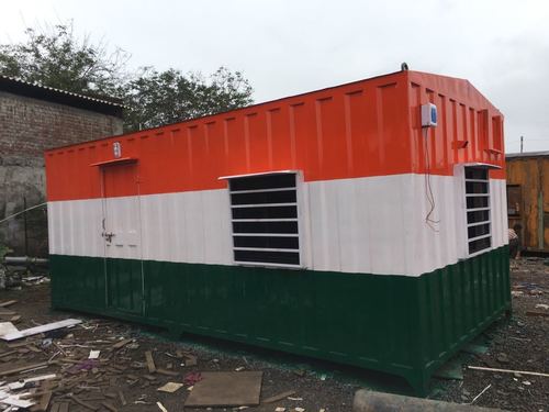 Prefab Portable Cabin - Steel Material, 10ft x 10ft Dimensions | Weatherproof, Easy Assembly, Durable, Versatile, Sustainable Design