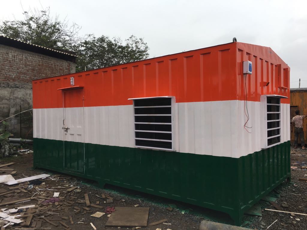 Prefab Portable Cabin - Steel Material, 10ft X 10ft Dimensions | Weatherproof, Easy Assembly, Durable, Versatile, Sustainable Design